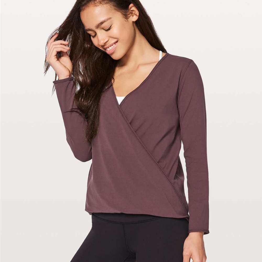 lululemon athletica Purple Wrap Blouse